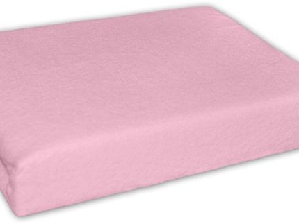 Nepremokavé froté prestieradlo do kočíka 75 x 35 - ružové